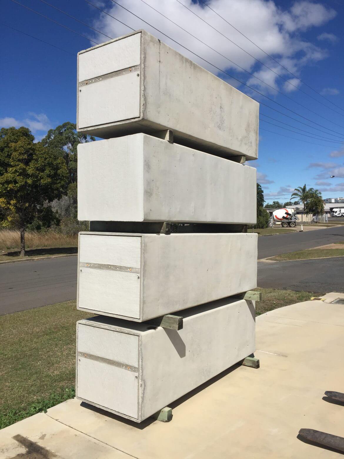 concrete burial vault