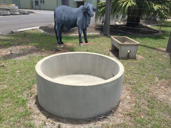 concrete cattle trough for livestock watering