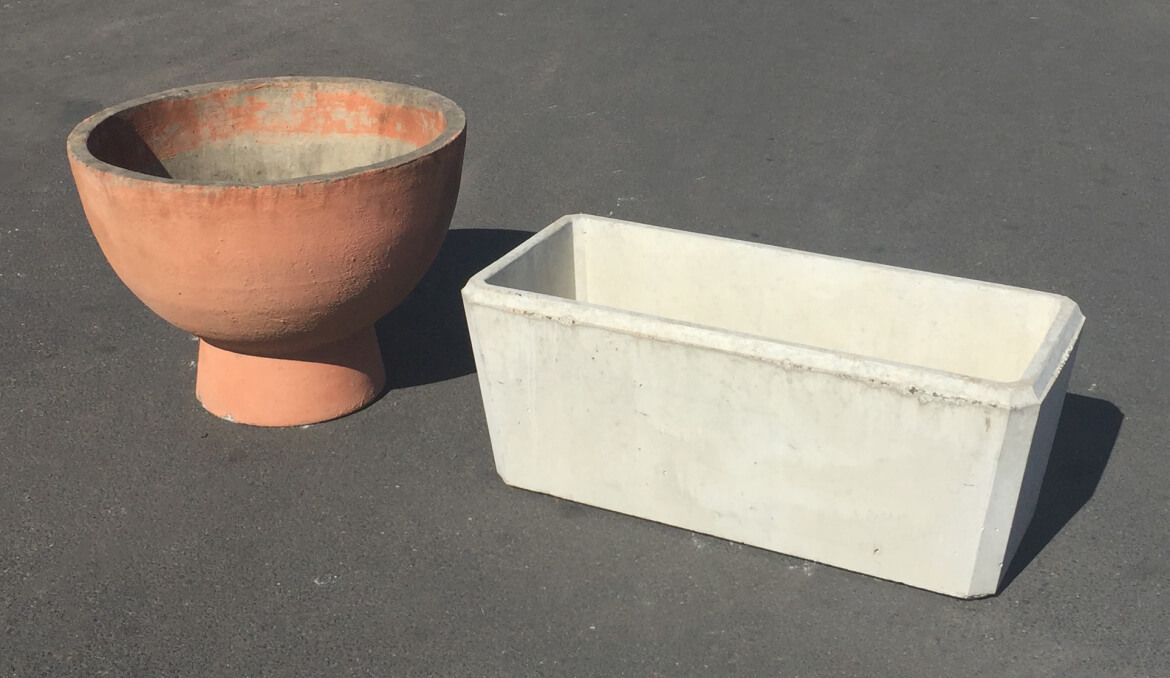 concrete plant pots