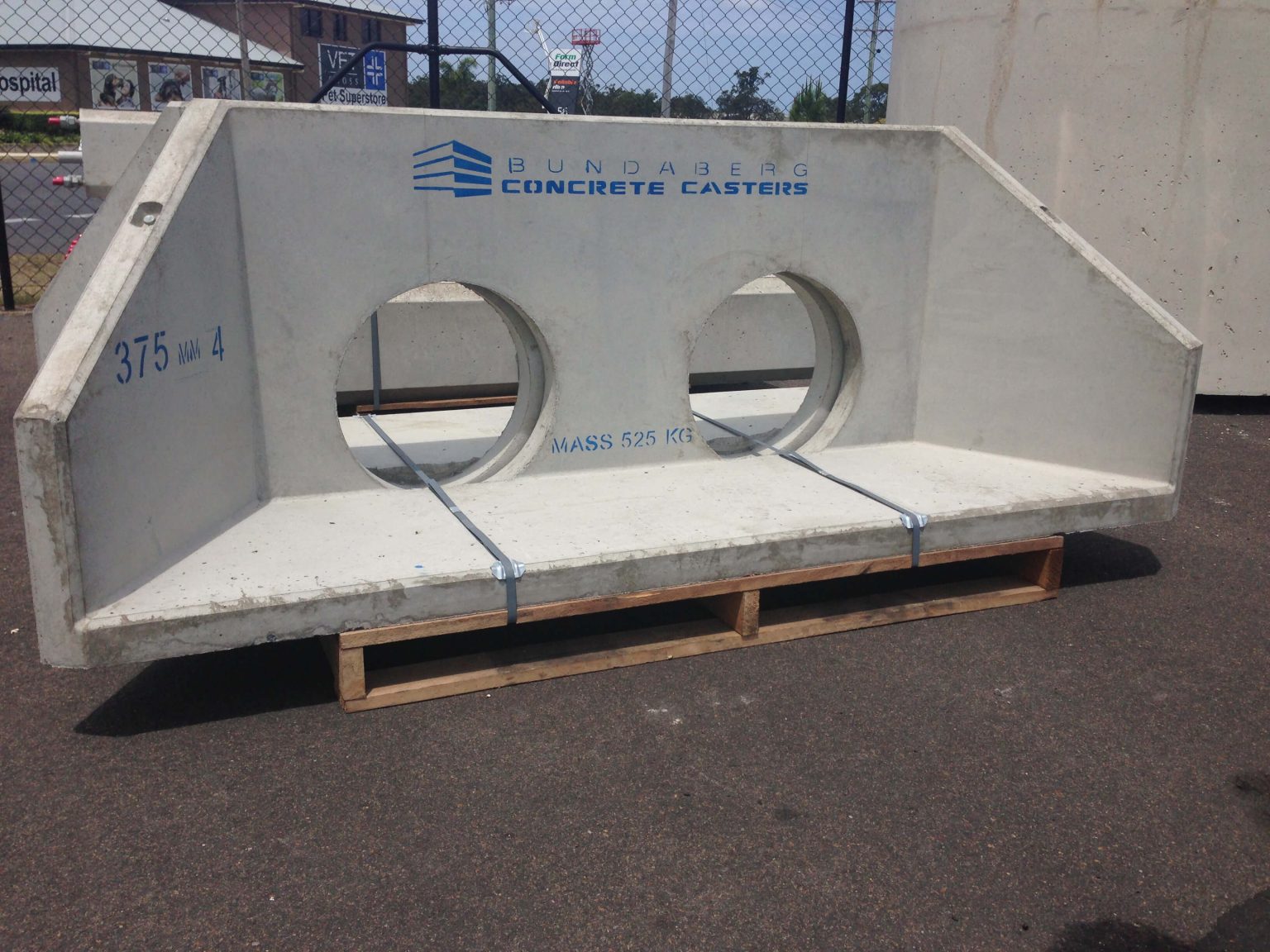 Head Wall Structure Shell Double Cell Winged Headwall - Bundaberg Concrete Casters