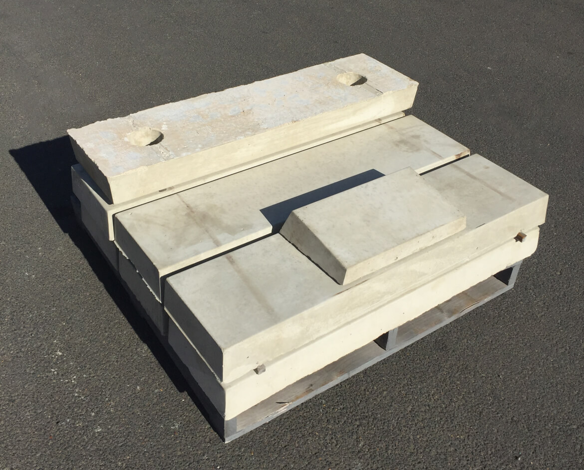 concrete grave identity slab sloping desk and base slab