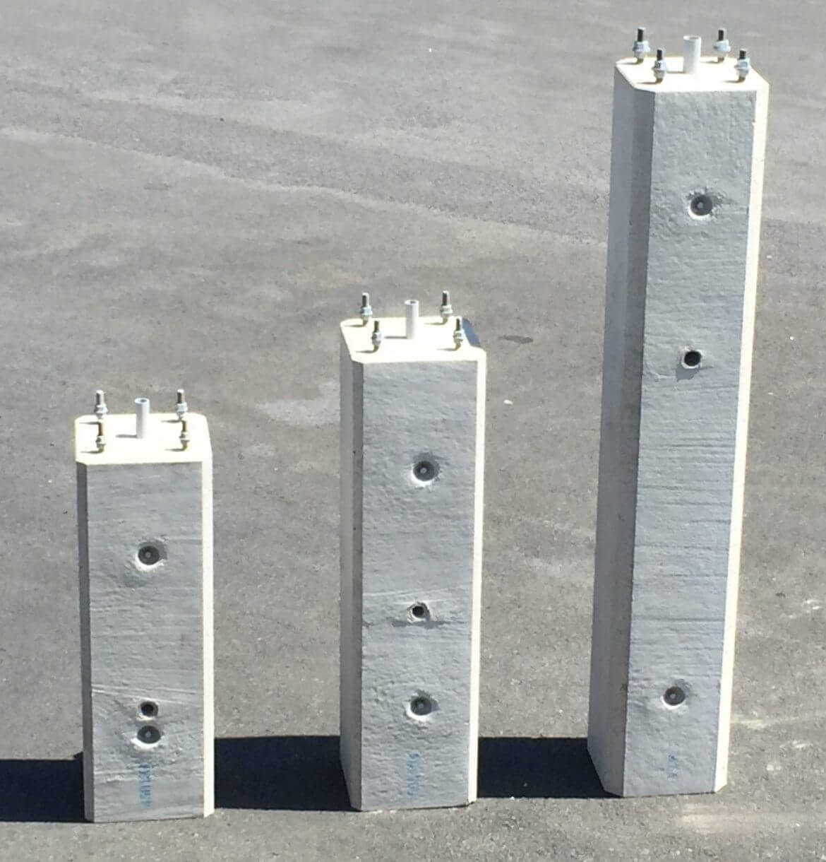 street lamp footings pole bases